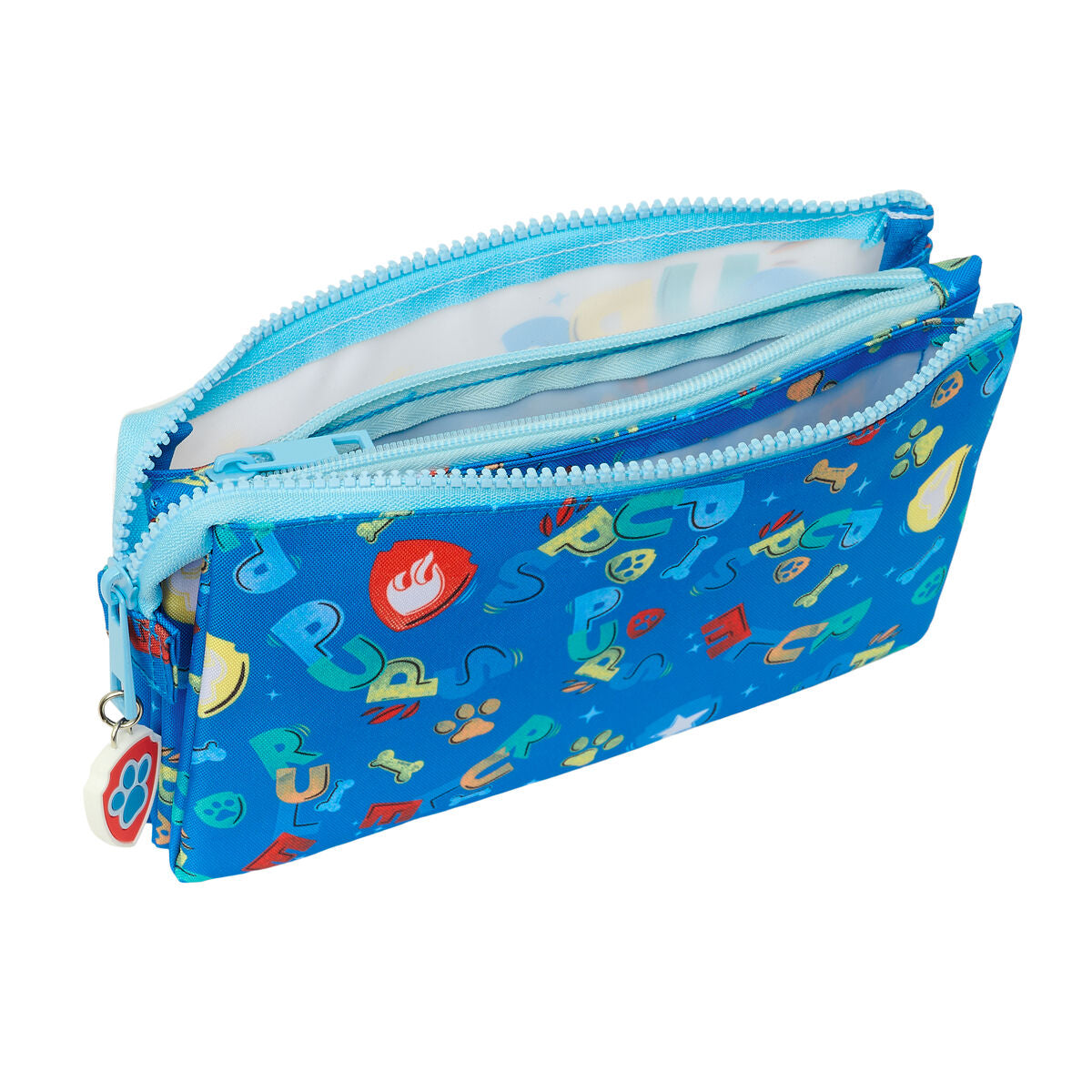 Penar triplu The Paw Patrol Pups rule Albastru 22 x 12 x 3 cm - Birou și papetărie, Material școlar și educațional