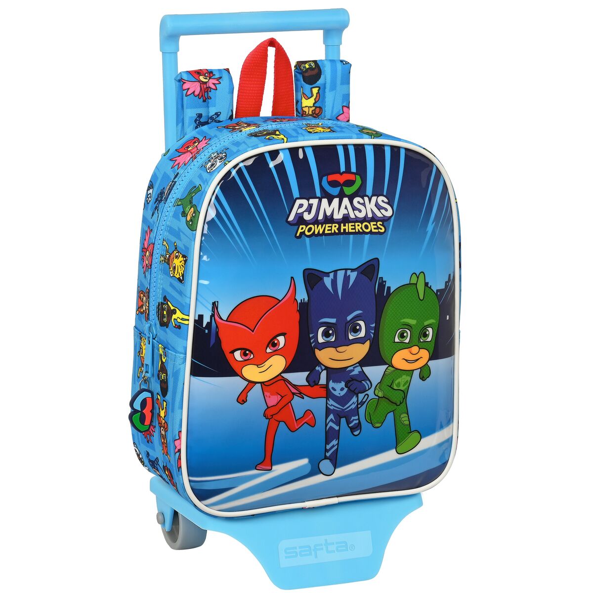 Ghiozdan cu Roți PJ Masks Albastru 22 x 27 x 10 cm - Birou și papetărie, Material școlar și educațional