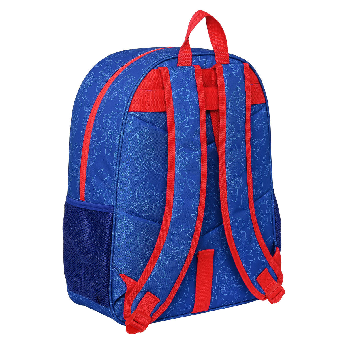 Ghiozdan Sonic Let's roll Bleumarin 33 x 42 x 14 cm - Birou și papetărie, Material școlar și educațional
