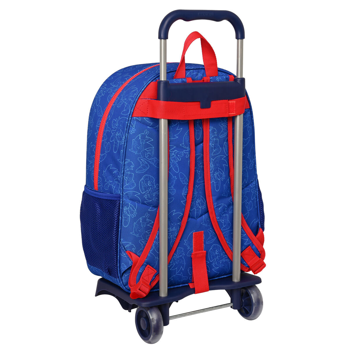 Ghiozdan cu Roți Sonic Let's roll Bleumarin 33 x 42 x 14 cm - Birou și papetărie, Material școlar și educațional