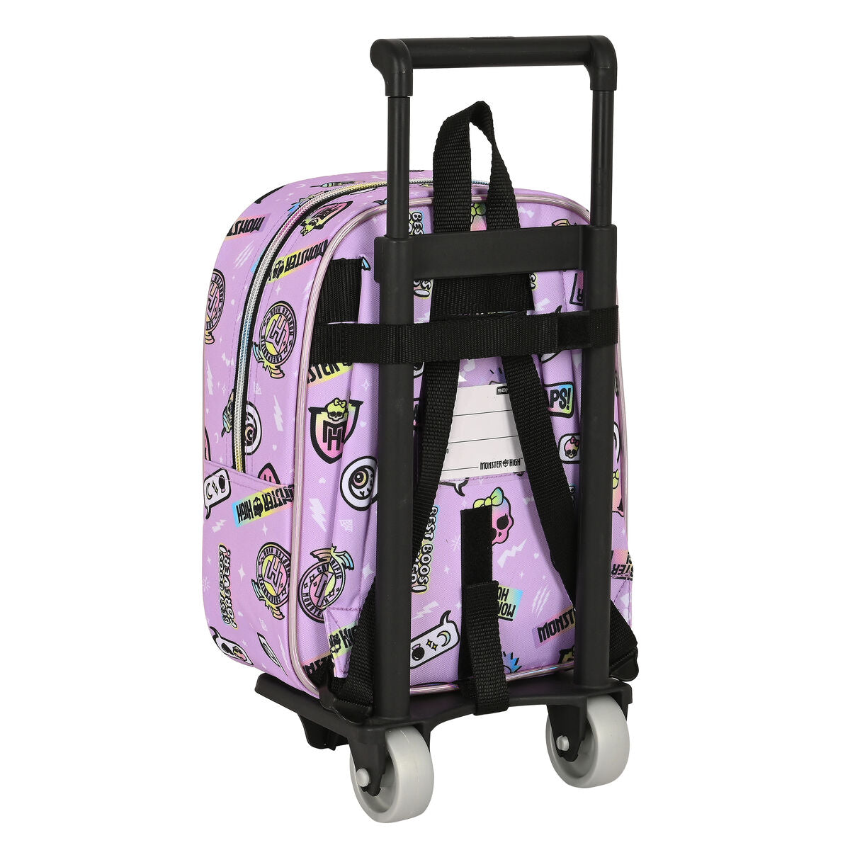 Ghiozdan cu Roți Monster High Best boos Liliachiu 22 x 27 x 10 cm - Birou și papetărie, Material școlar și educațional
