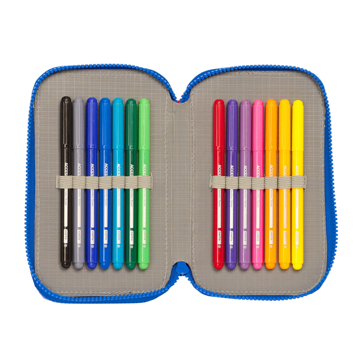 Creion dublu Cars Race ready Albastru 12.5 x 19.5 x 4 cm (28 Piese) - Birou și papetărie, Material școlar și educațional