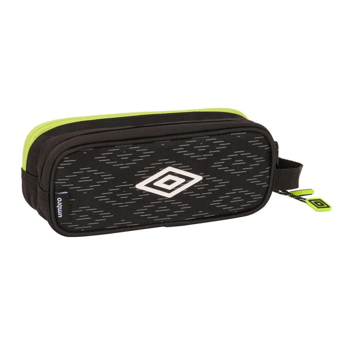 Penar dublu Umbro Lima Negru 21 x 8 x 6 cm - Birou și papetărie, Material școlar și educațional