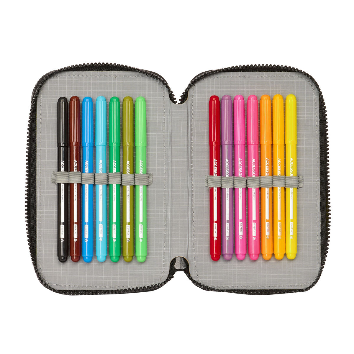 Creion dublu Paul Frank Join the fun Negru 12.5 x 19.5 x 4 cm (28 Piese) - Birou și papetărie, Material școlar și educațional