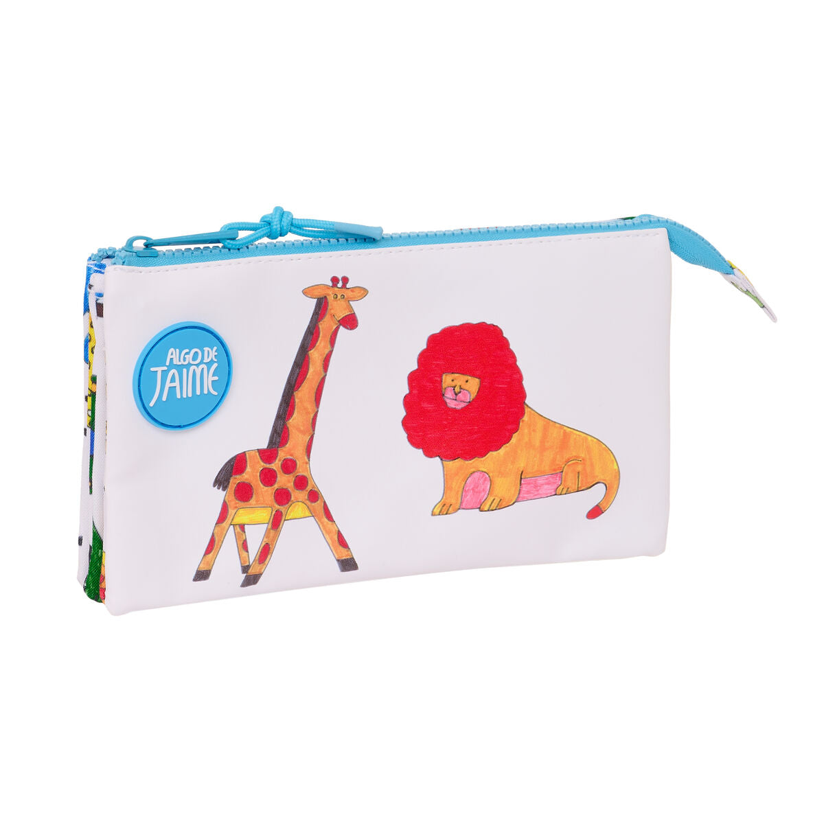 Penar dublu Algo de Jaime Alb 22 x 12 x 3 cm - Birou și papetărie, Material școlar și educațional