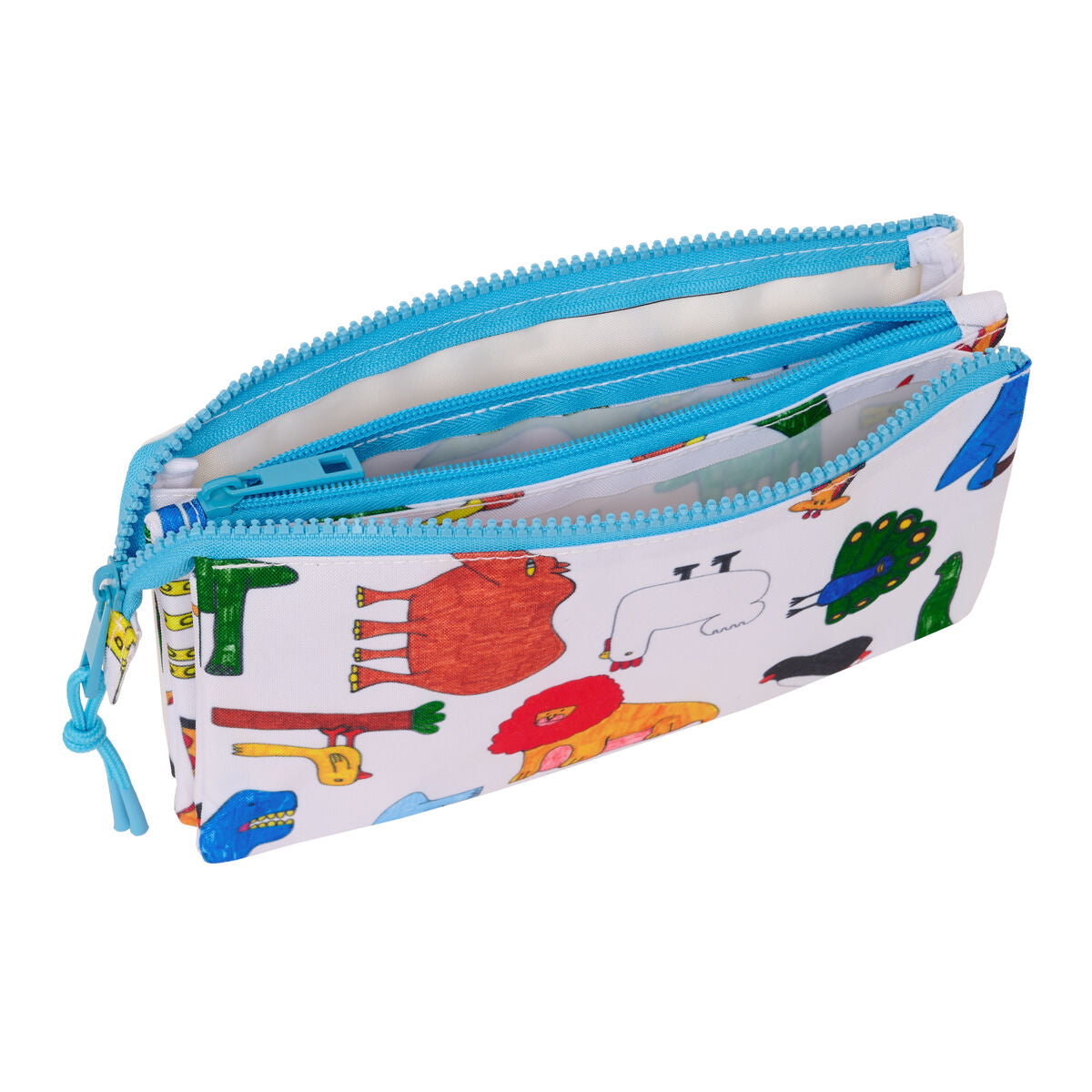 Penar dublu Algo de Jaime Alb 22 x 12 x 3 cm - Birou și papetărie, Material școlar și educațional