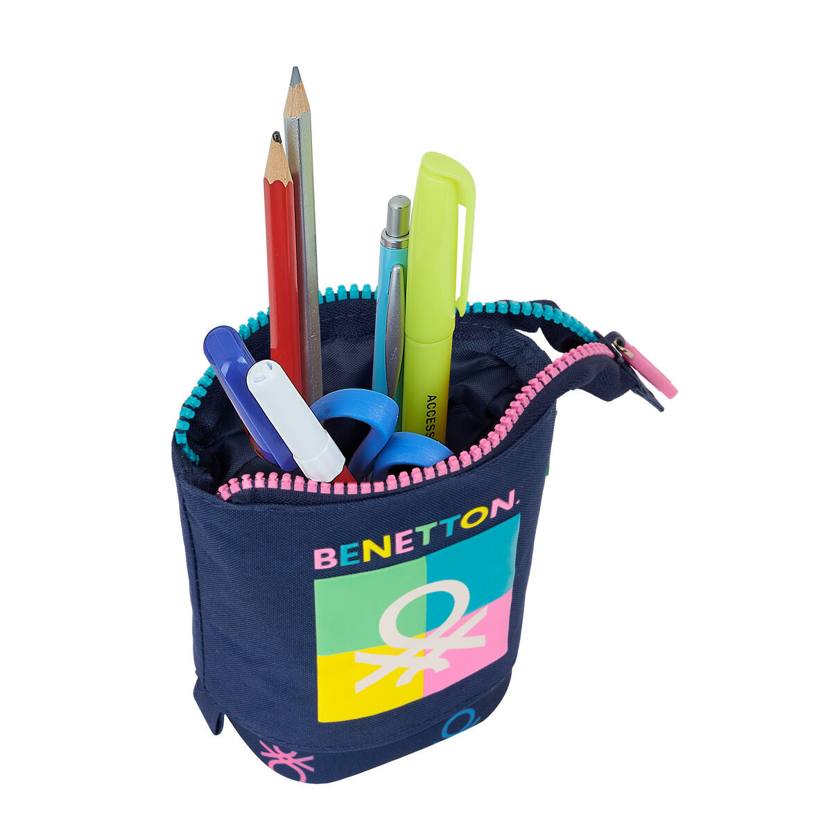 Trusă Ceașcă Benetton Cool Bleumarin 8 x 19 x 6 cm - Birou și papetărie, Material școlar și educațional