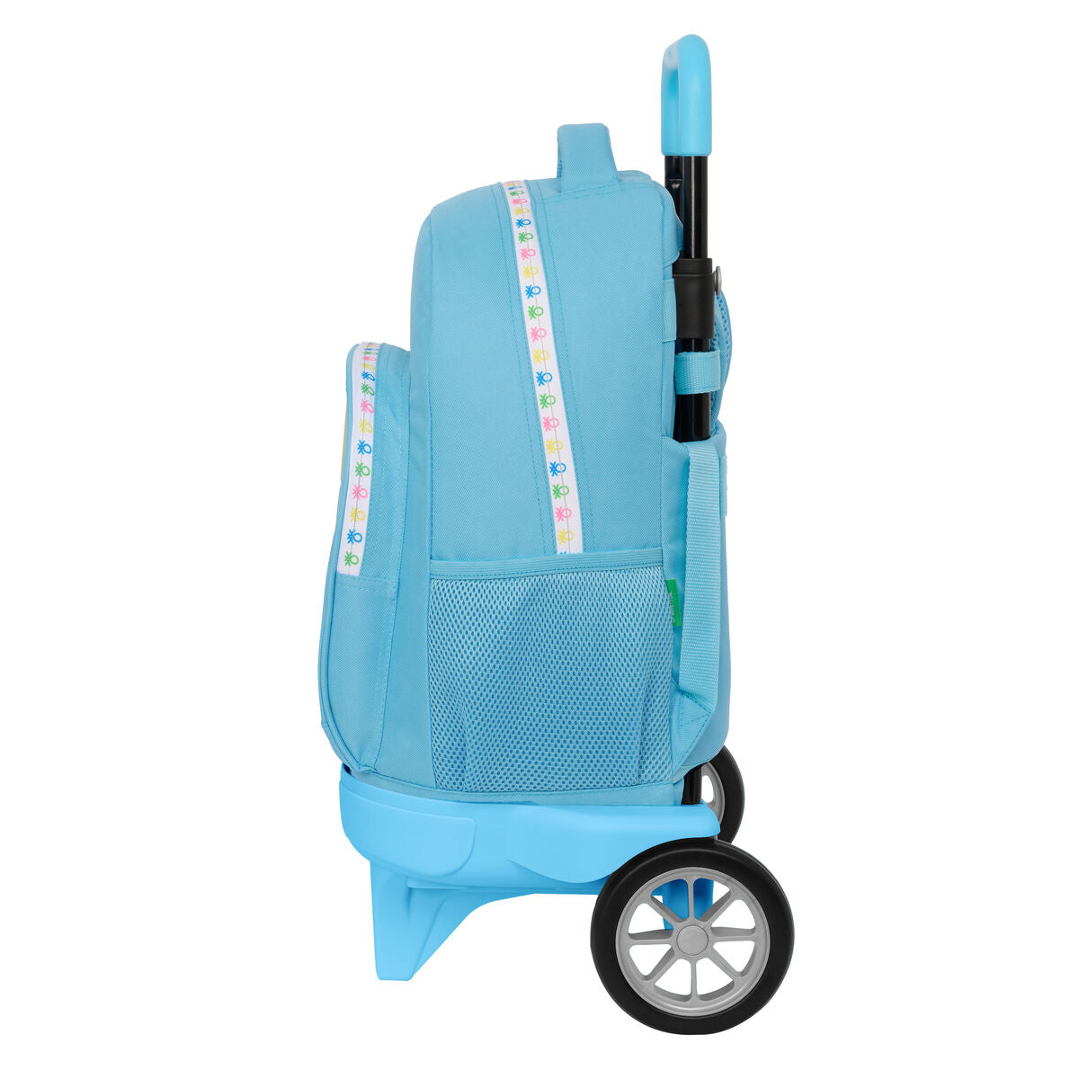 Ghiozdan cu Roți Benetton Spring Albastru celest 33 X 45 X 22 cm - Birou și papetărie, Material școlar și educațional