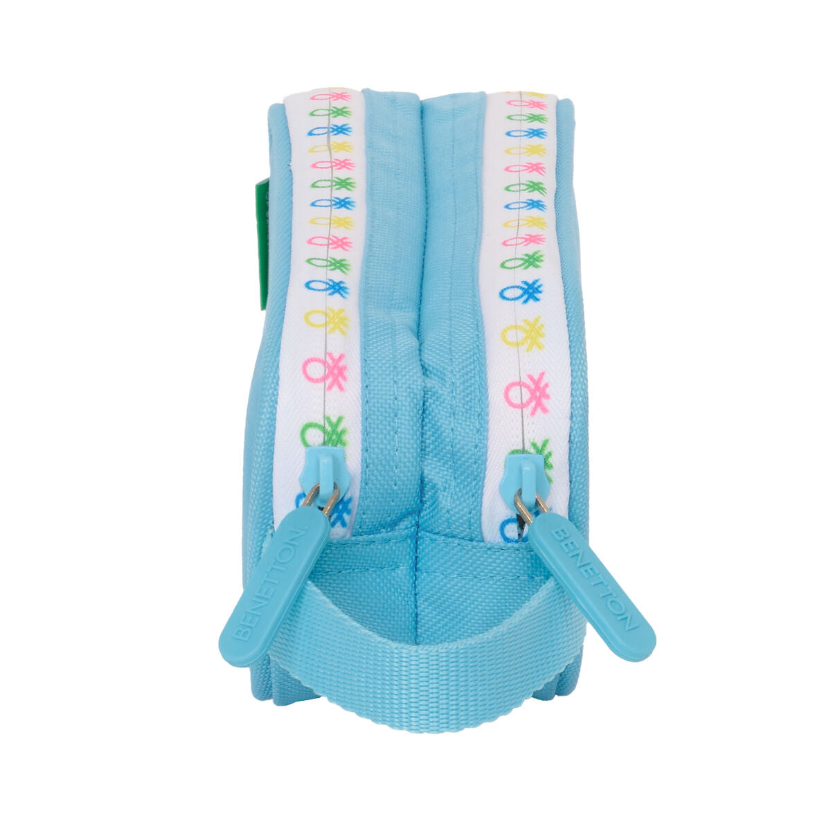 Penar dublu Benetton Spring Albastru celest 21 x 8 x 6 cm - Birou și papetărie, Material școlar și educațional