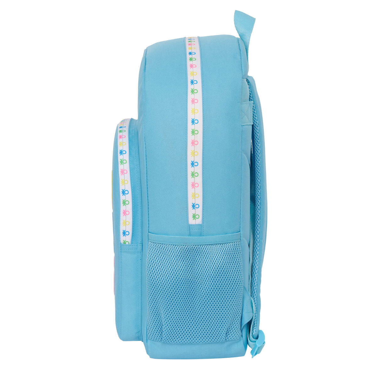 Ghiozdan Benetton Spring Celeste 30 x 46 x 14 cm - Birou și papetărie, Material școlar și educațional