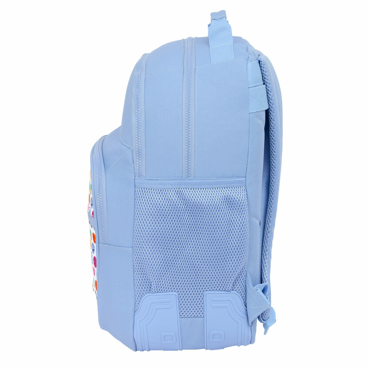 Ghiozdan Smiley Joyful Albastru Multicolor 32 x 42 x 15 cm - Birou și papetărie, Material școlar și educațional