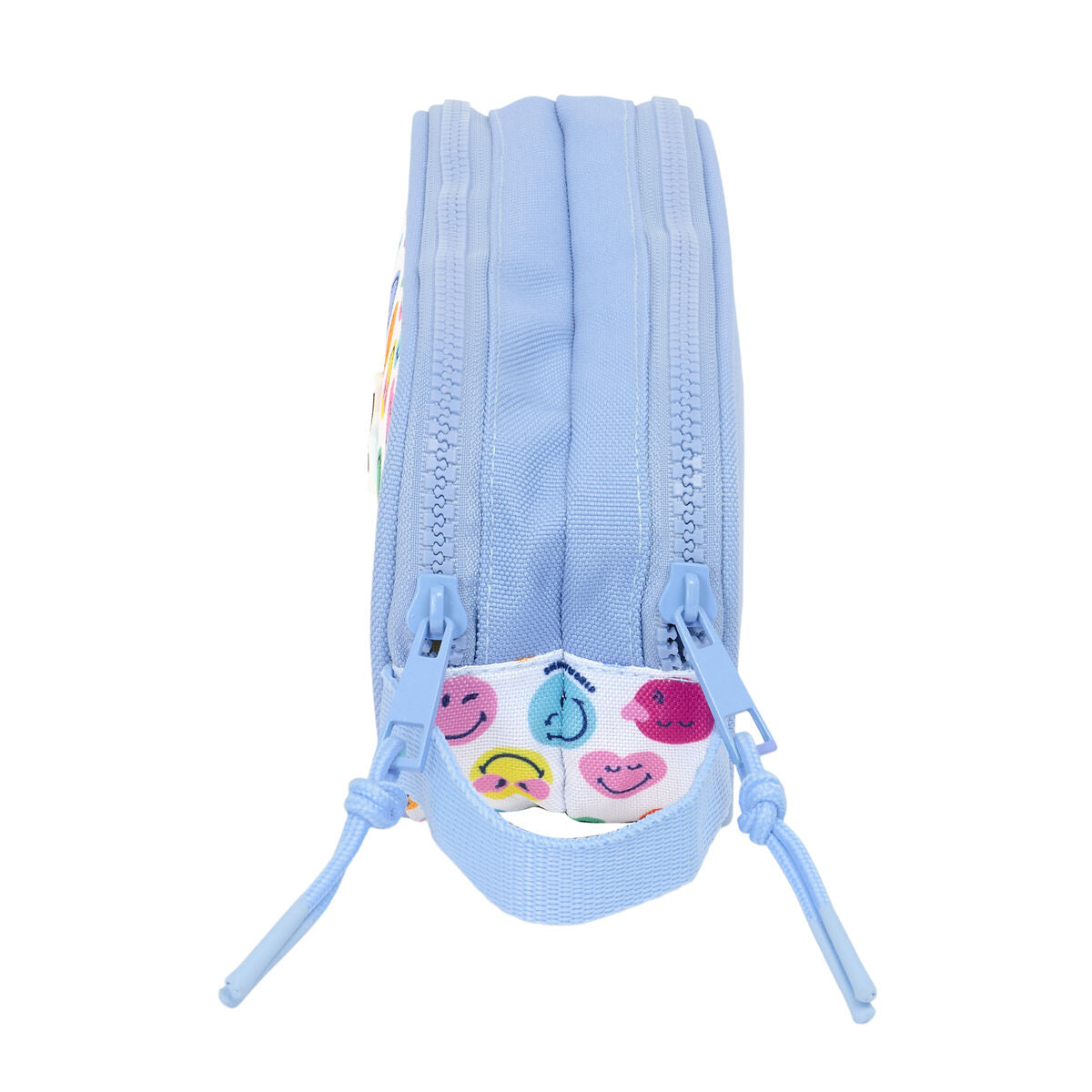 Penar dublu Smiley Joyful Multicolor Albastru deschis 21 x 8 x 6 cm - Birou și papetărie, Material școlar și educațional