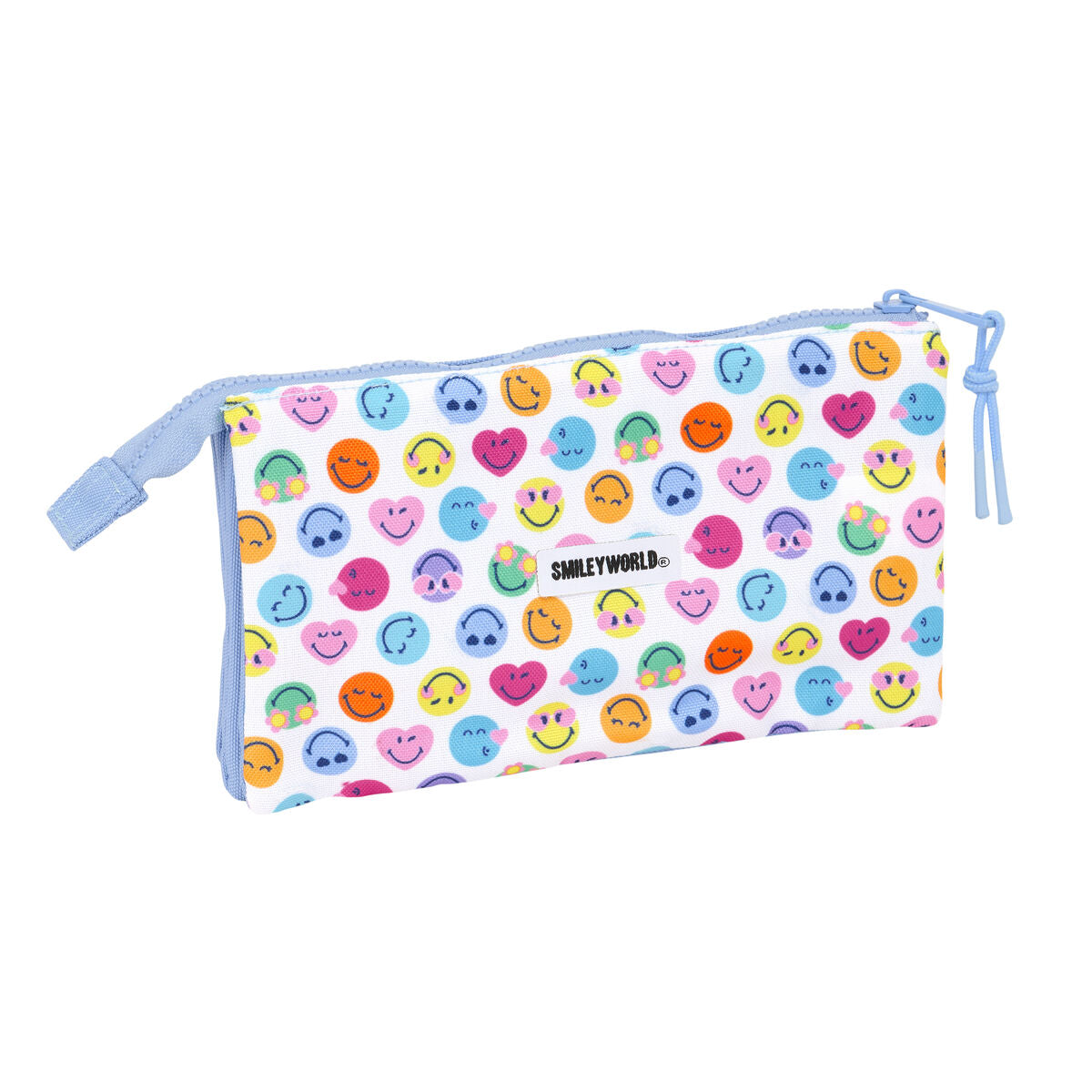 Geantă Universală Smiley Joyful Multicolor Albastru deschis 22 x 12 x 3 cm - Birou și papetărie, Material școlar și educațional