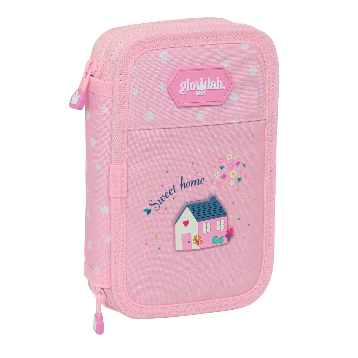 Creion dublu Glow Lab Sweet home Roz 12.5 x 19.5 x 4 cm (28 Piese) - Birou și papetărie, Material școlar și educațional