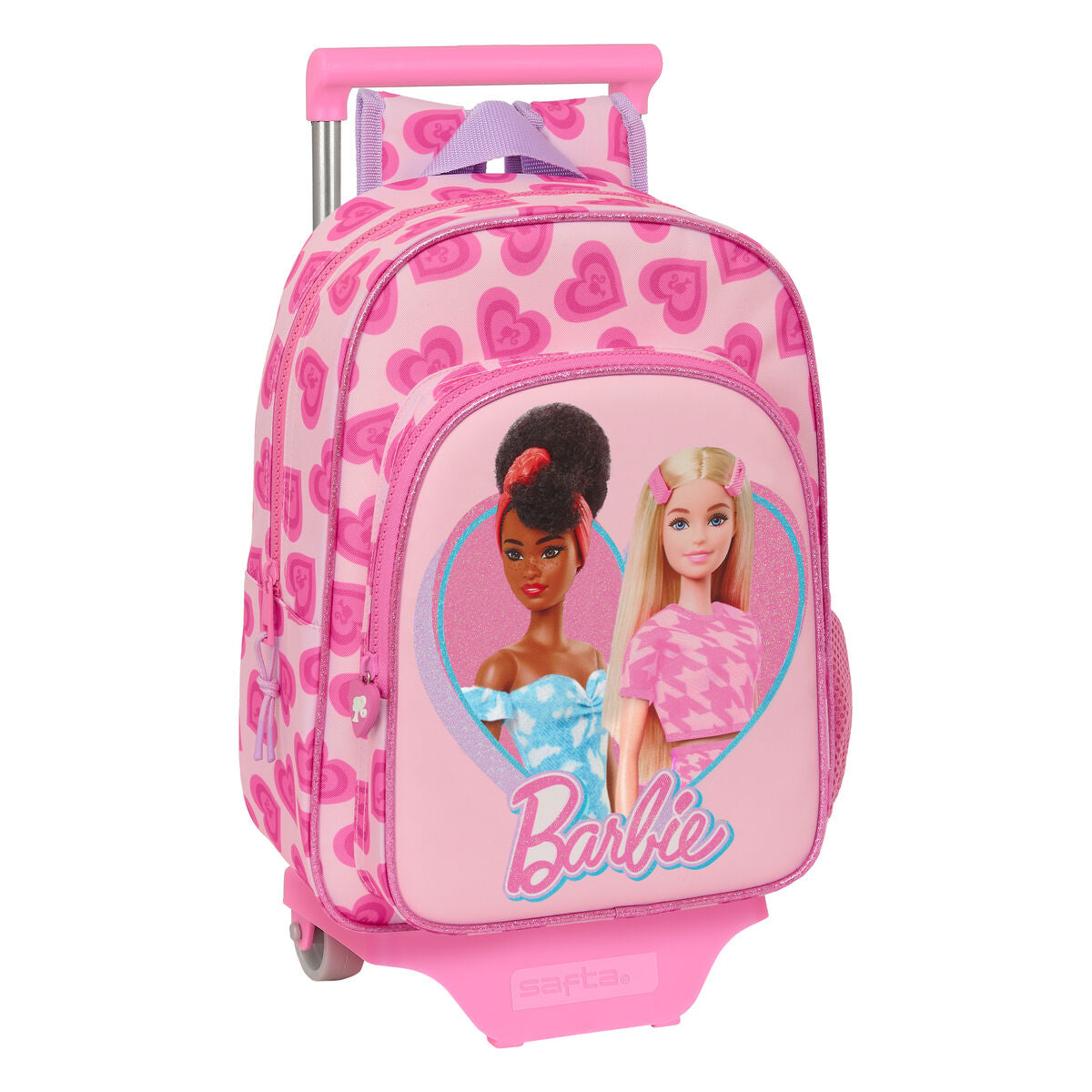 Ghiozdan cu Roți Barbie Love Roz 26 x 34 x 11 cm - Birou și papetărie, Material școlar și educațional