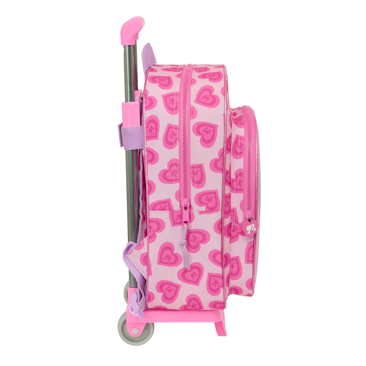 Ghiozdan cu Roți Barbie Love Roz 26 x 34 x 11 cm - Birou și papetărie, Material școlar și educațional
