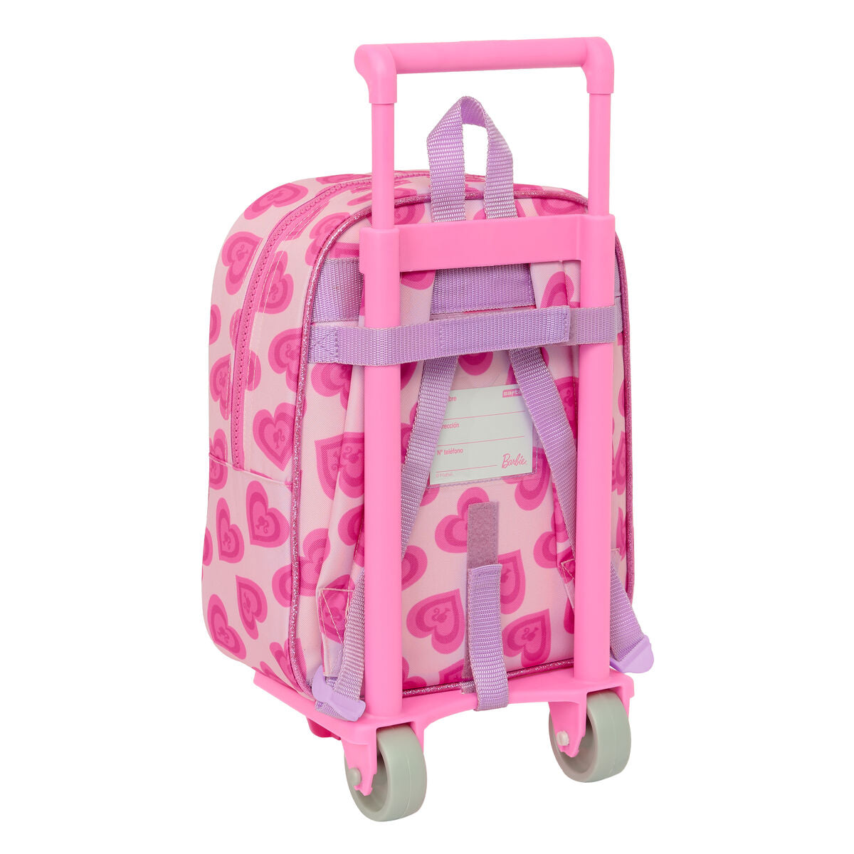 Ghiozdan cu Roți Barbie Love Roz 22 x 27 x 10 cm - Birou și papetărie, Material școlar și educațional