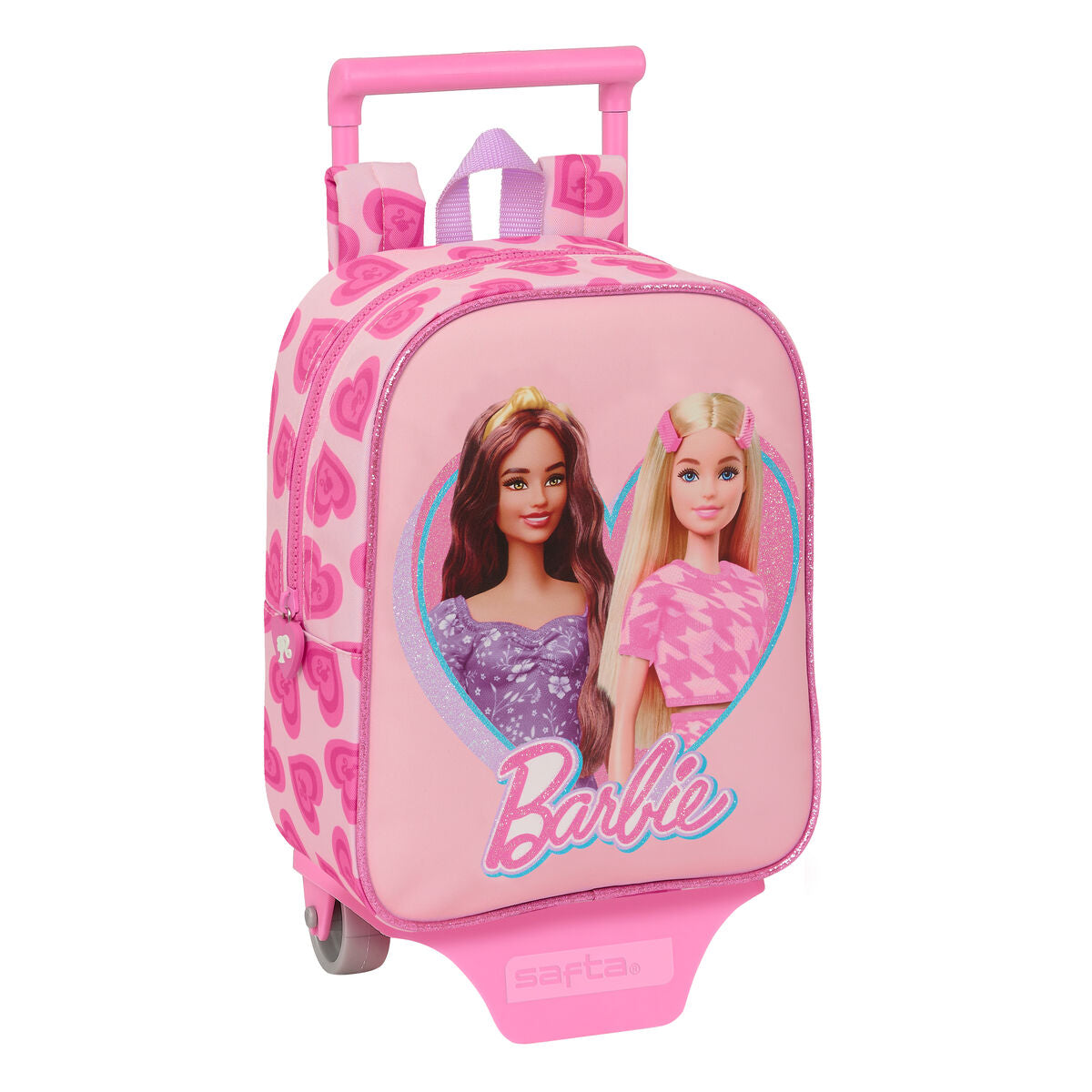 Ghiozdan cu Roți Barbie Love Roz 22 x 27 x 10 cm - Birou și papetărie, Material școlar și educațional