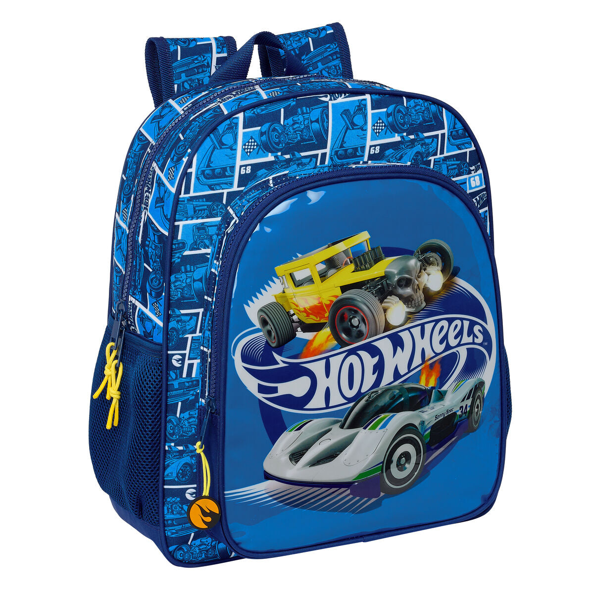 Ghiozdan Hot Wheels Sonny Bleumarin 32 x 38 x 12 cm - Birou și papetărie, Material școlar și educațional
