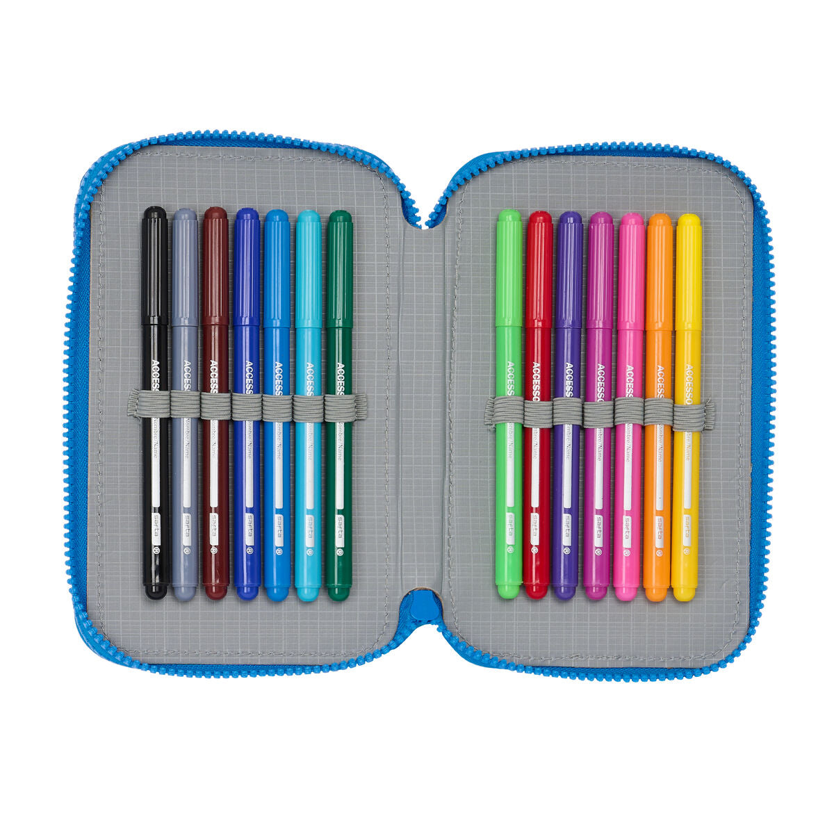 Creion dublu Donald Albastru 12.5 x 19.5 x 4 cm (28 Piese) - Birou și papetărie, Material școlar și educațional