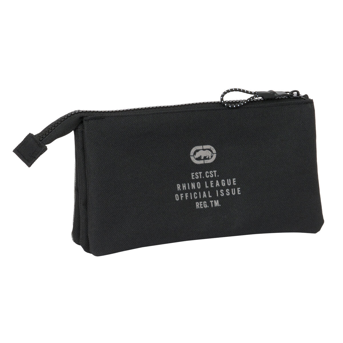 Penar triplu Eckō Unltd. Rhino Negru Gri 22 x 12 x 3 cm - Birou și papetărie, Material școlar și educațional