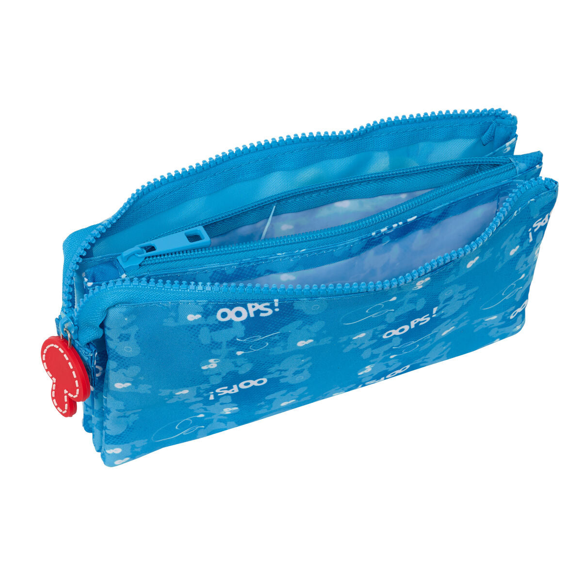Penar dublu Los Pitufos Albastru 22 x 12 x 3 cm - Birou și papetărie, Material școlar și educațional