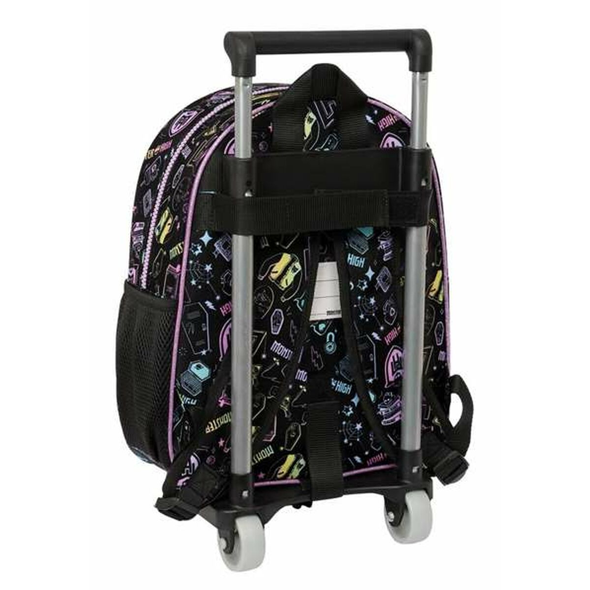 Ghiozdan cu Roți Monster High Negru 28 x 34 x 10 cm - Birou și papetărie, Material școlar și educațional