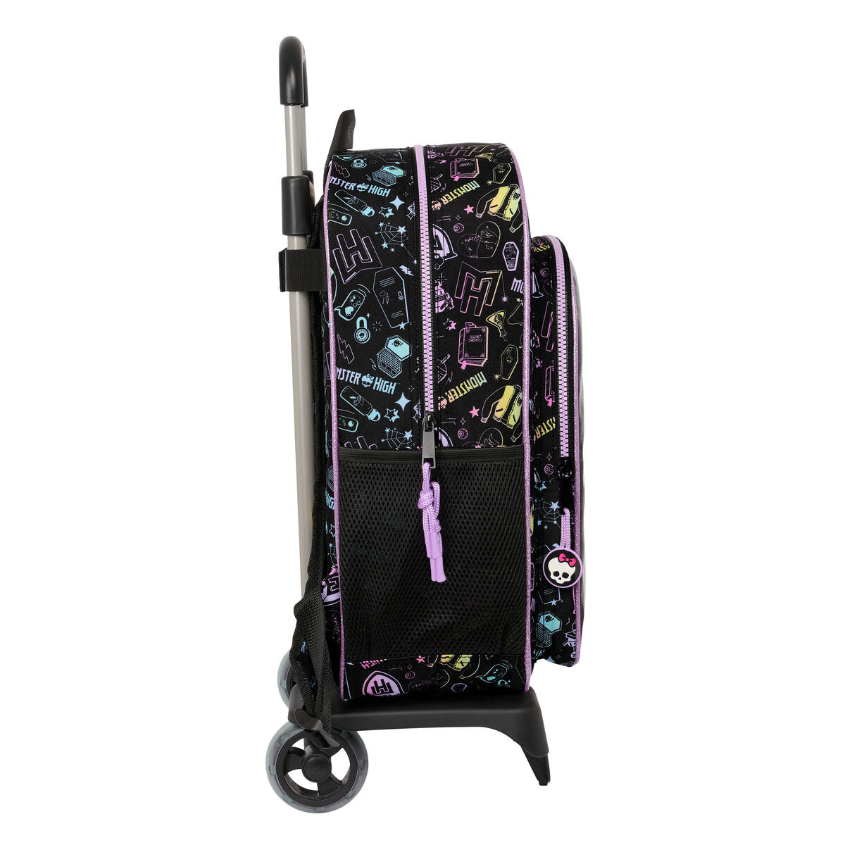 Ghiozdan cu Roți Monster High Negru 33 x 42 x 14 cm - Birou și papetărie, Material școlar și educațional