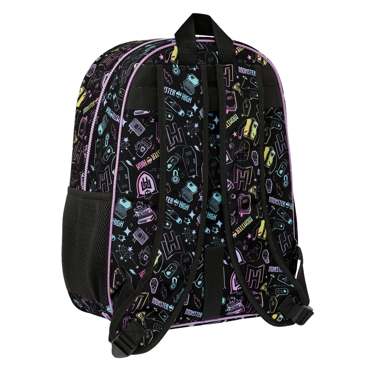 Ghiozdan Monster High Negru 33 x 42 x 14 cm - Birou și papetărie, Material școlar și educațional
