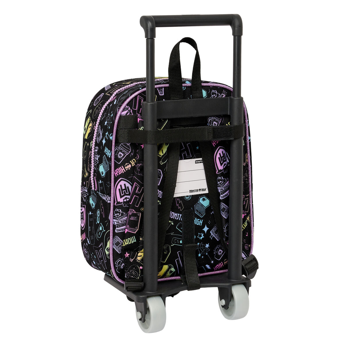 Ghiozdan cu Roți Monster High Negru 22 x 27 x 10 cm - Birou și papetărie, Material școlar și educațional