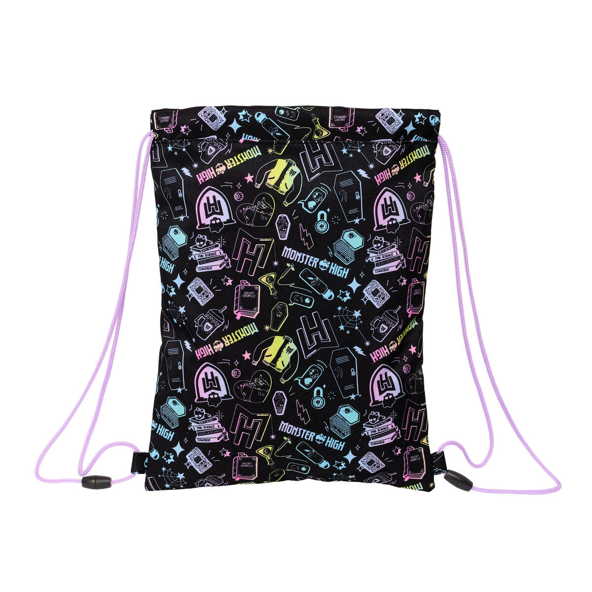 Geantă Rucsac cu Bretele Monster High Negru 26 x 34 x 1 cm - Birou și papetărie, Material școlar și educațional