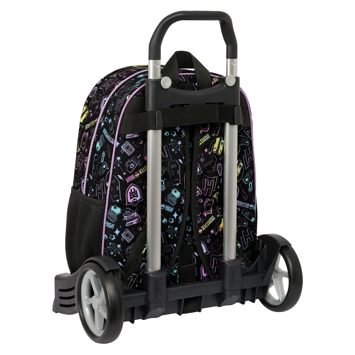 Ghiozdan cu Roți Monster High Negru 33 x 42 x 14 cm - Birou și papetărie, Material școlar și educațional