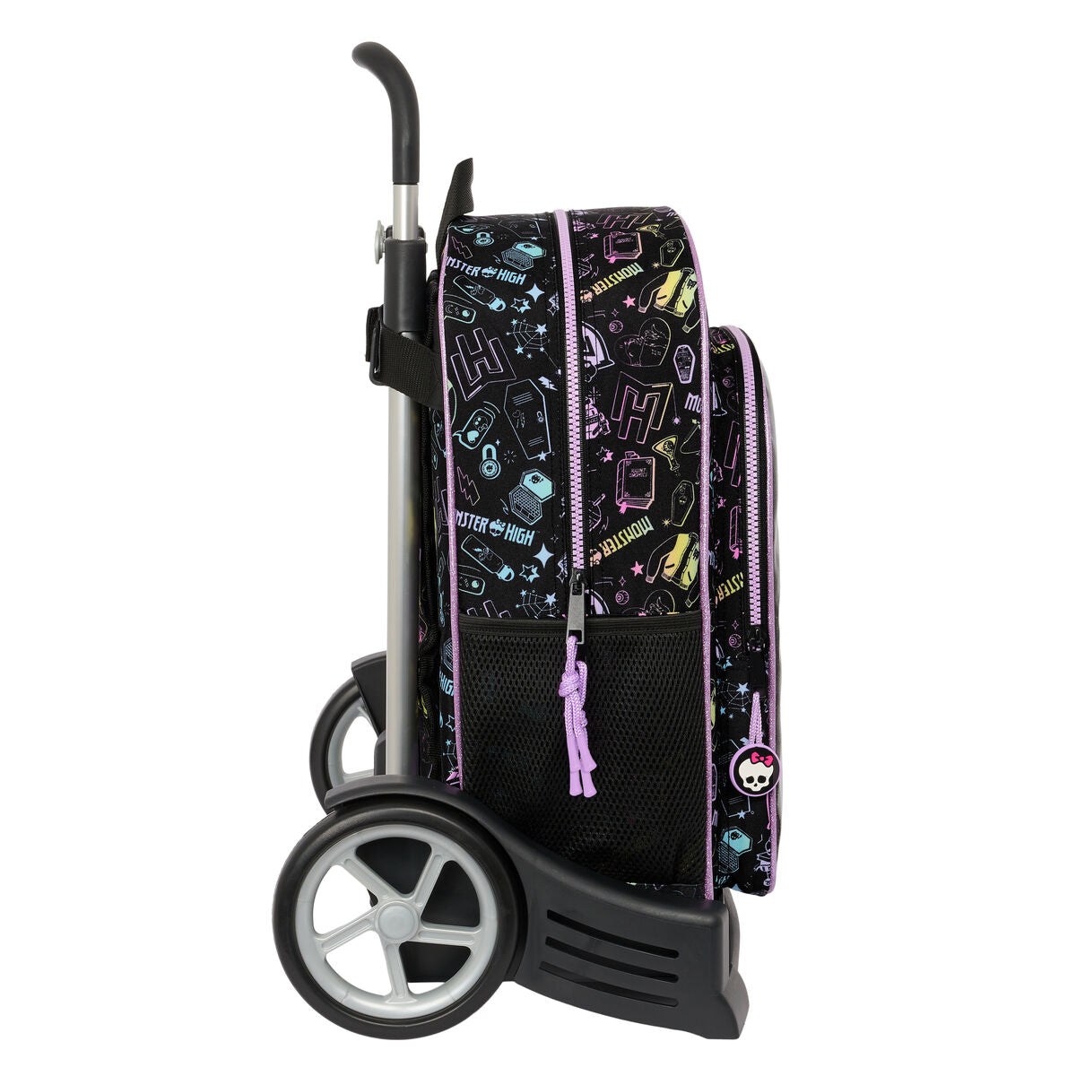 Ghiozdan cu Roți Monster High Negru 33 x 42 x 14 cm - Birou și papetărie, Material școlar și educațional