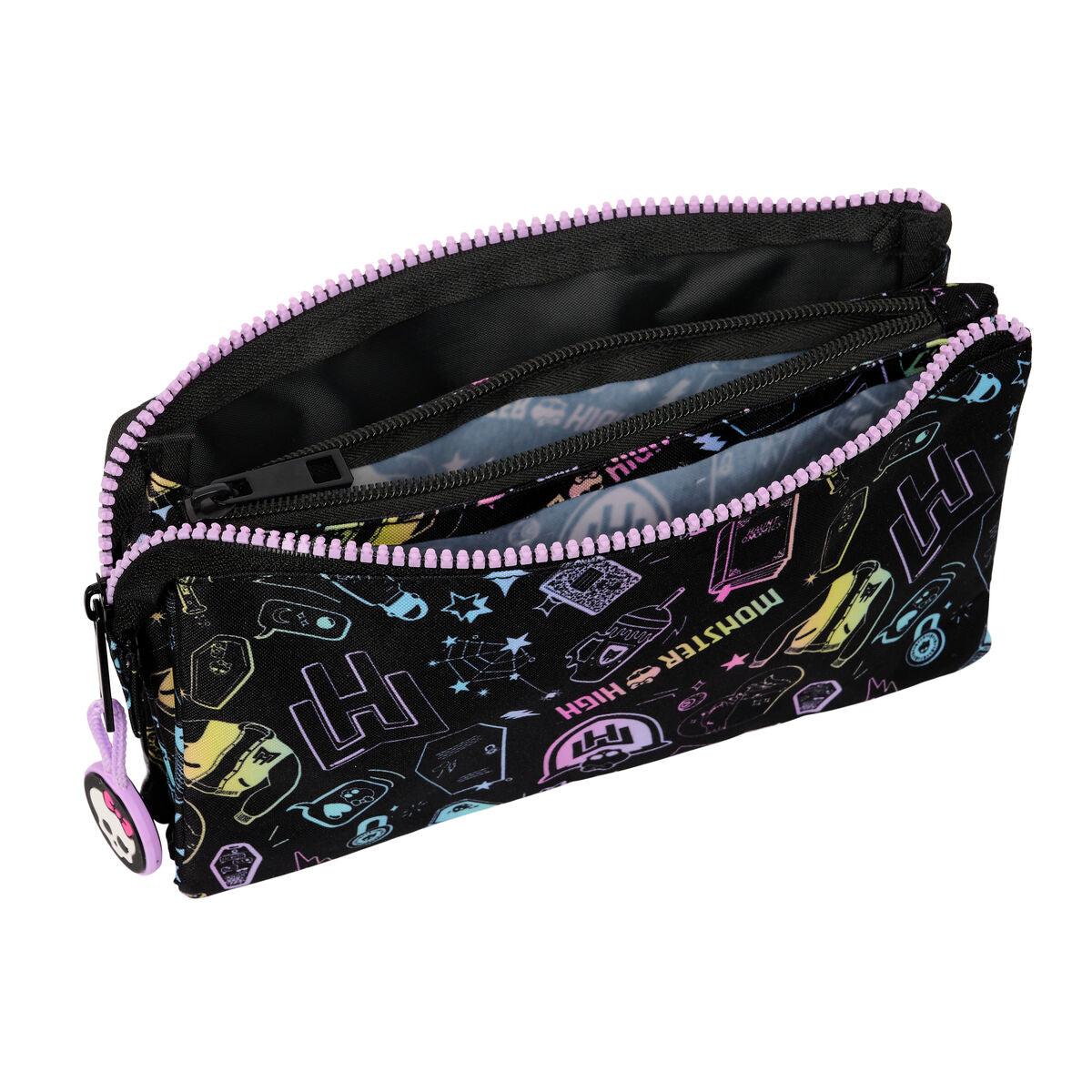 Penar Școlar Monster High Negru 22 x 12 x 3 cm - Birou și papetărie, Material școlar și educațional