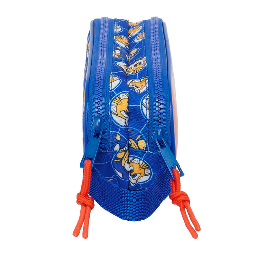 Penar dublu Sonic Prime Albastru 21 x 8 x 6 cm - Birou și papetărie, Material școlar și educațional