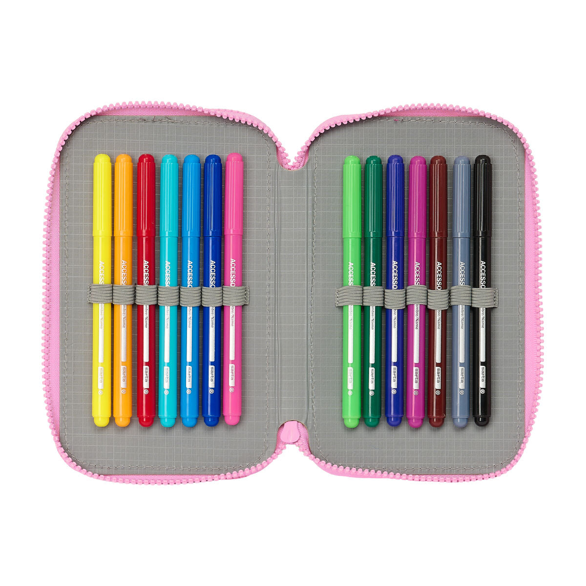 Creion dublu Gabby's Dollhouse Party Roz 12.5 x 19.5 x 4 cm 28 Piese - Birou și papetărie, Material școlar și educațional