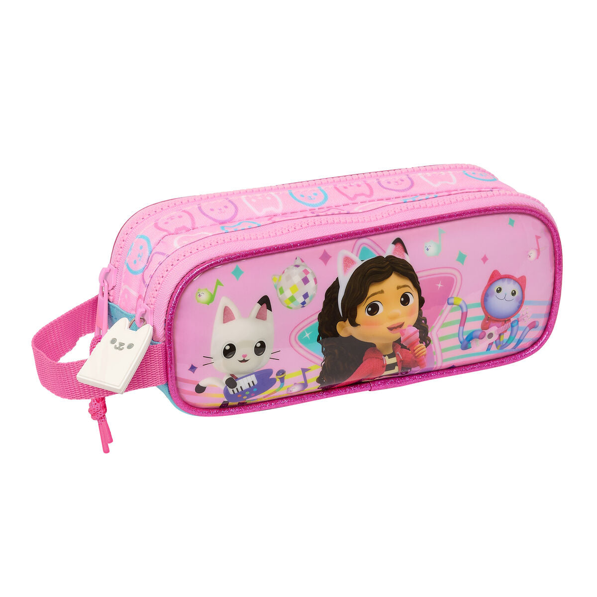 Penar dublu Gabby's Dollhouse Party Roz 21 x 8 x 6 cm - Birou și papetărie, Material școlar și educațional
