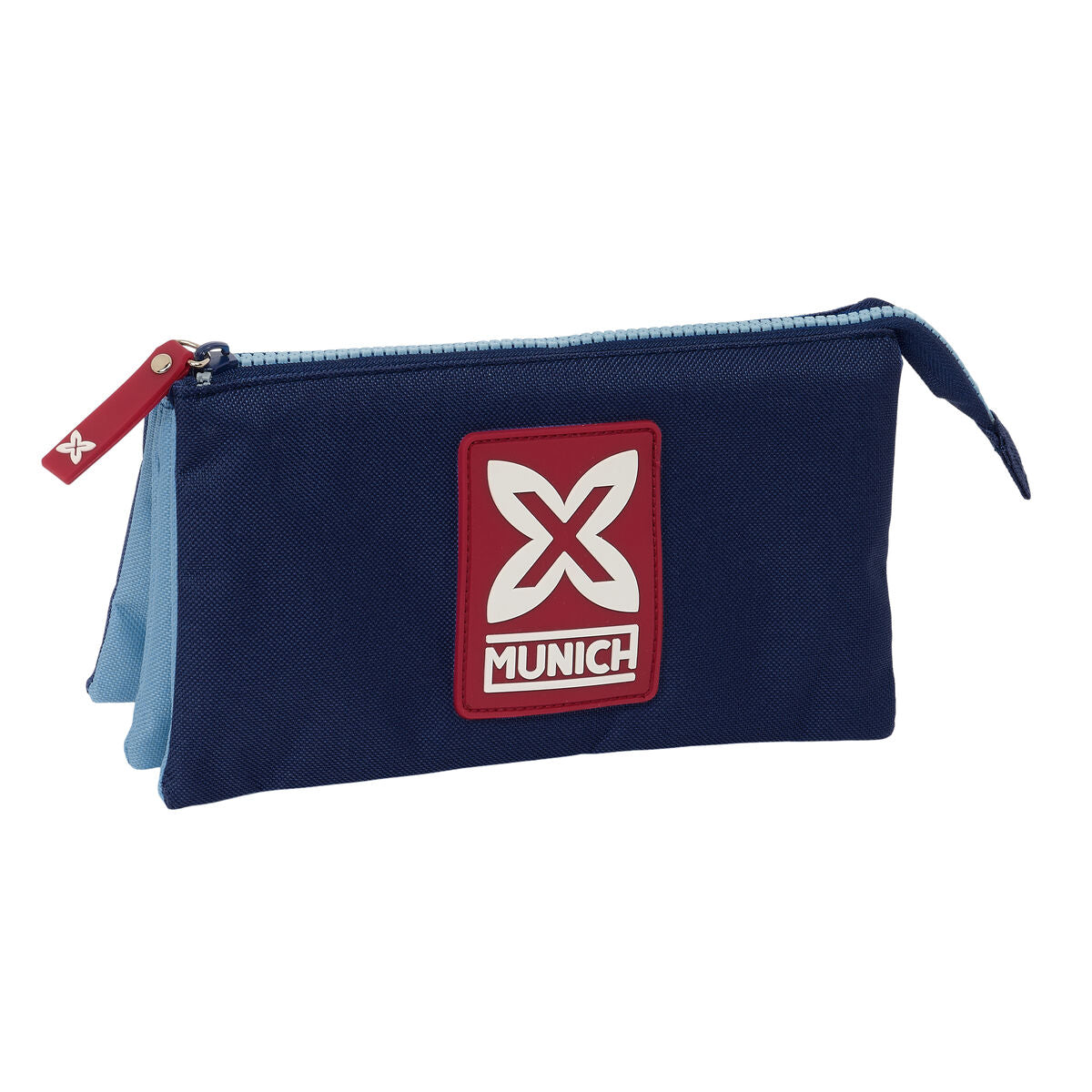 Penar triplu Munich Royal Albastru 22 x 12 x 3 cm - Birou și papetărie, Material școlar și educațional