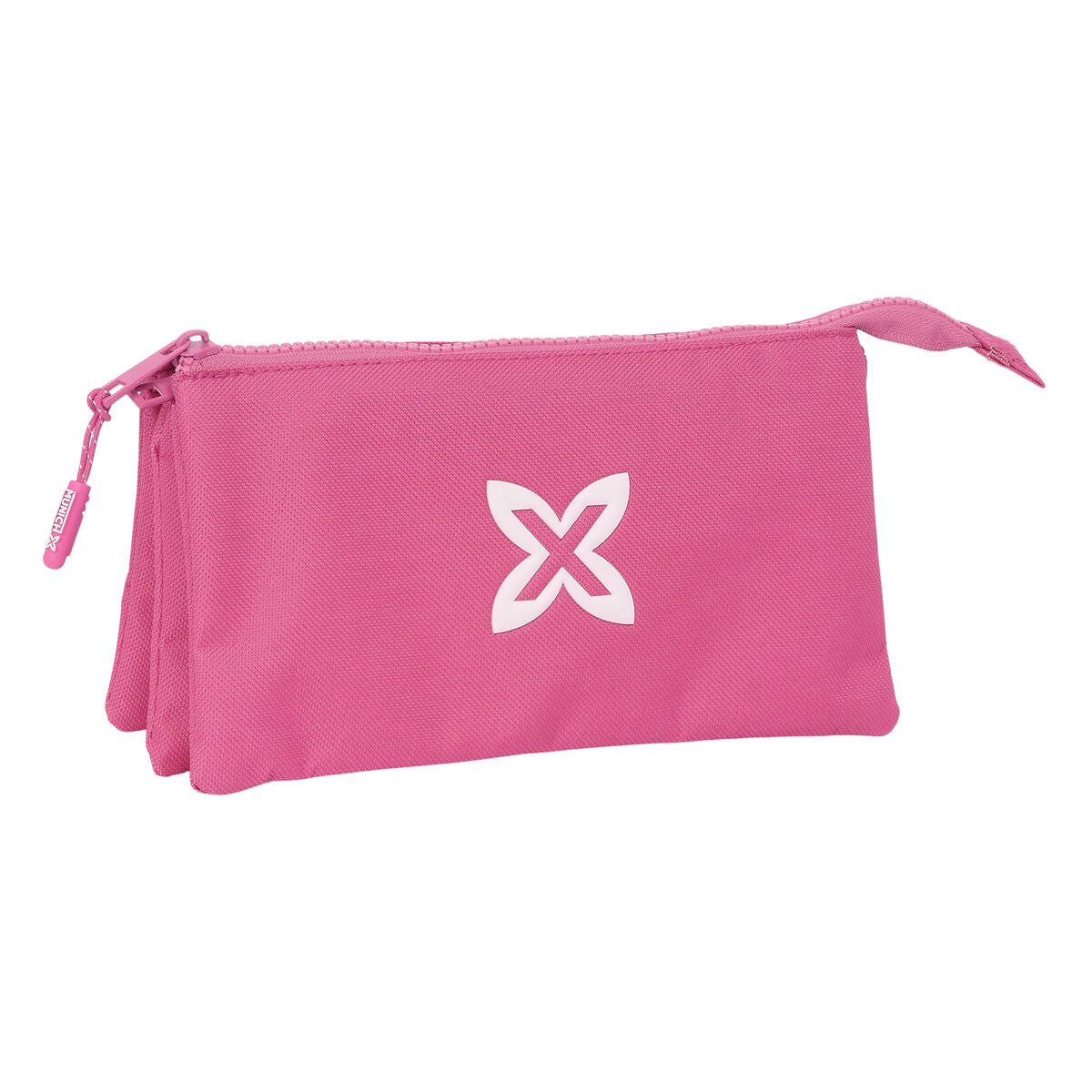 Penar triplu Munich Basic Fucsia 22 x 12 x 3 cm - Birou și papetărie, Material școlar și educațional