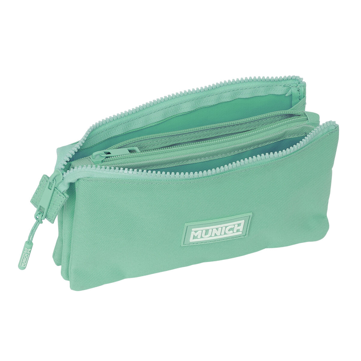 Penar triplu Munich Basic Turquoise 22 x 12 x 3 cm - Birou și papetărie, Material școlar și educațional