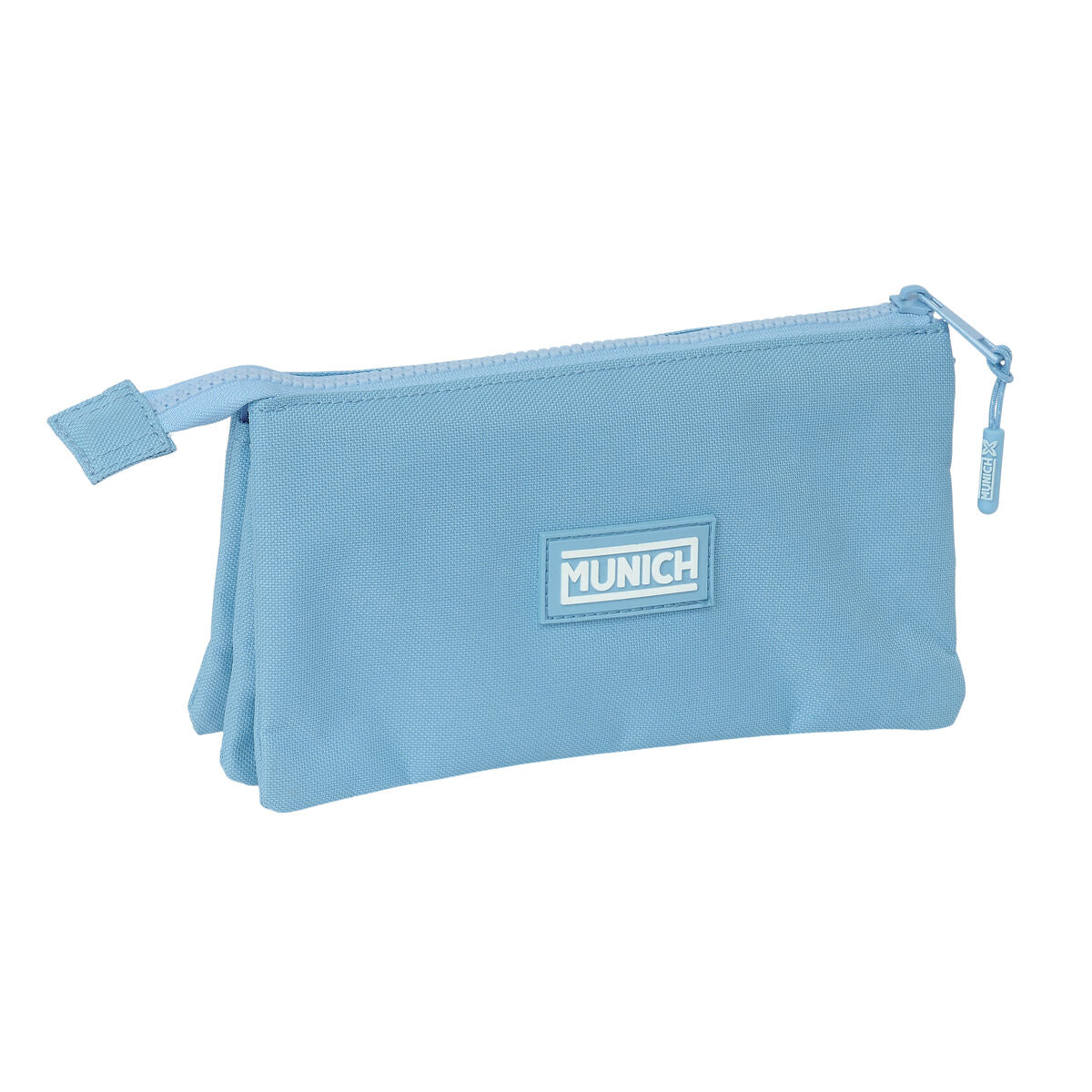 Penar triplu Munich Basic Albastru 22 x 12 x 3 cm - Birou și papetărie, Material școlar și educațional