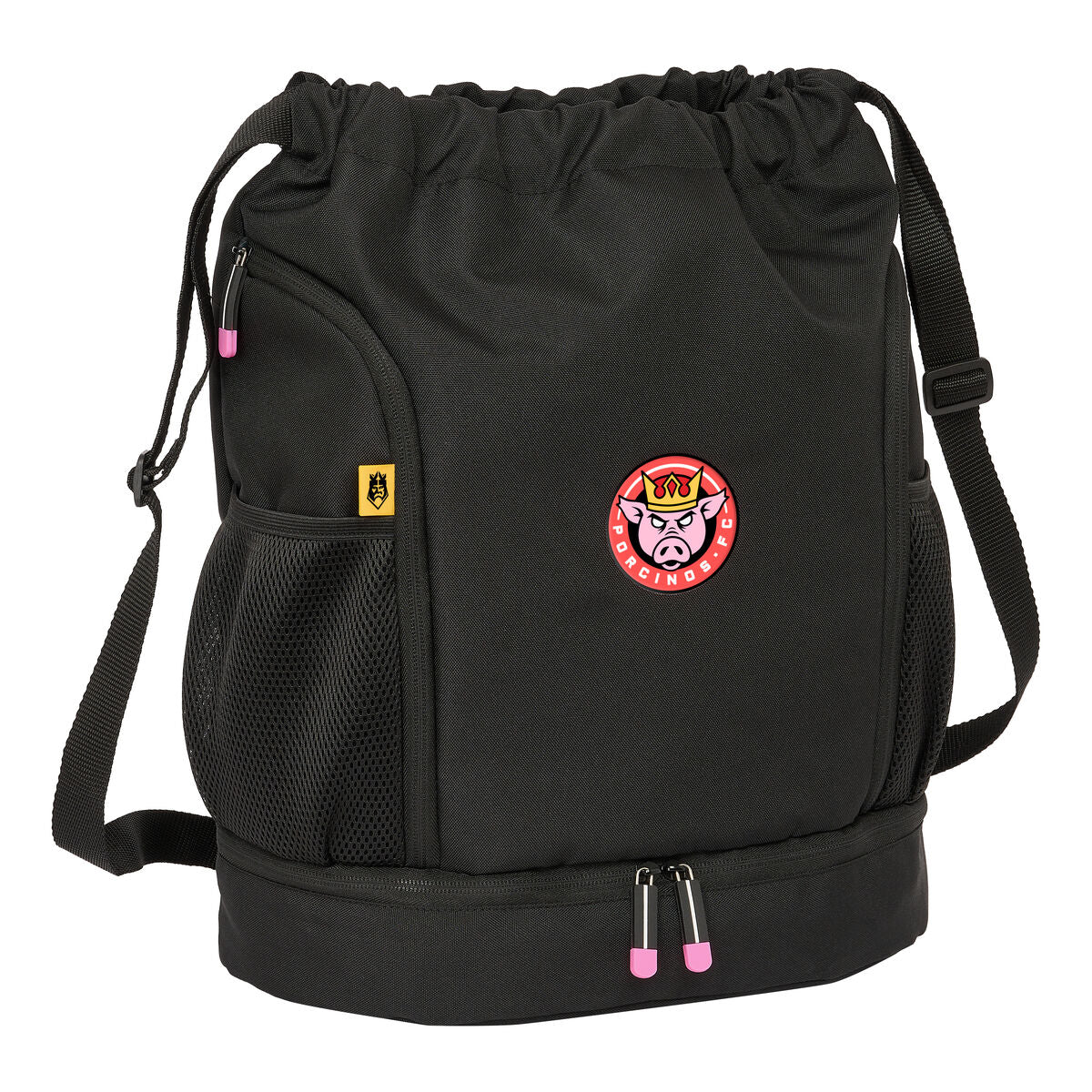 Geantă Rucsac cu Bretele Kings League Porcinos Negru 35 x 40 x 1 cm - Birou și papetărie, Material școlar și educațional