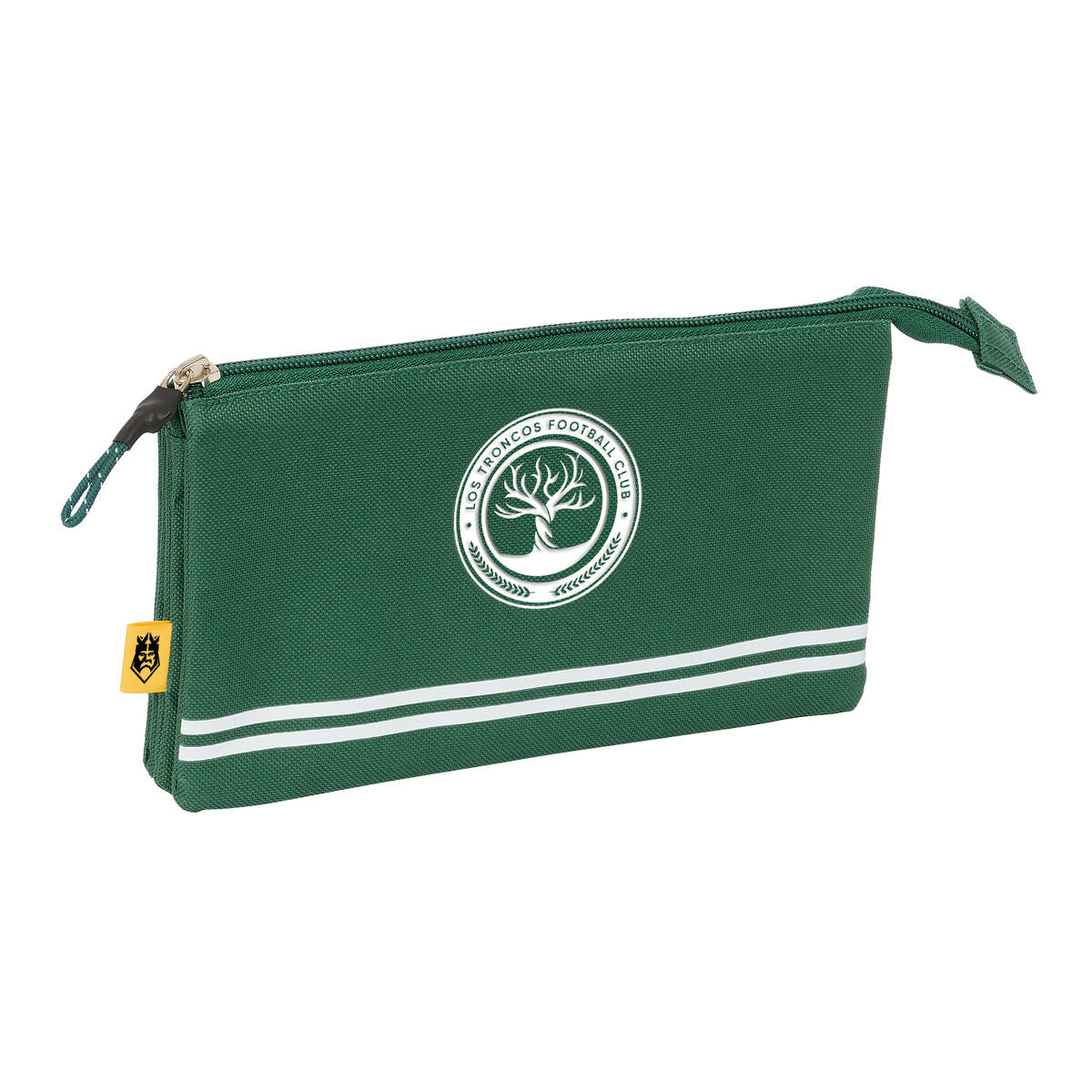 Penar triplu Kings League Troncos Verde inchis 22 x 12 x 3 cm - Birou și papetărie, Material școlar și educațional