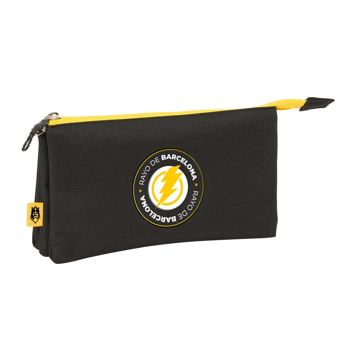 Penar triplu Kings League Rayo de barcelona Negru 22 x 12 x 3 cm - Birou și papetărie, Material școlar și educațional