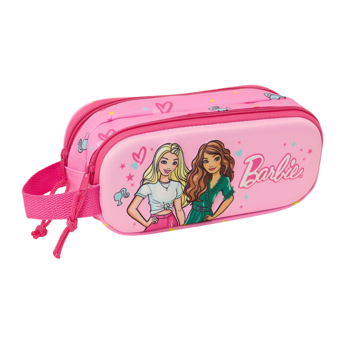 Penar dublu Barbie Roz Fucsia 21 x 8 x 6 cm 3D - Birou și papetărie, Material școlar și educațional