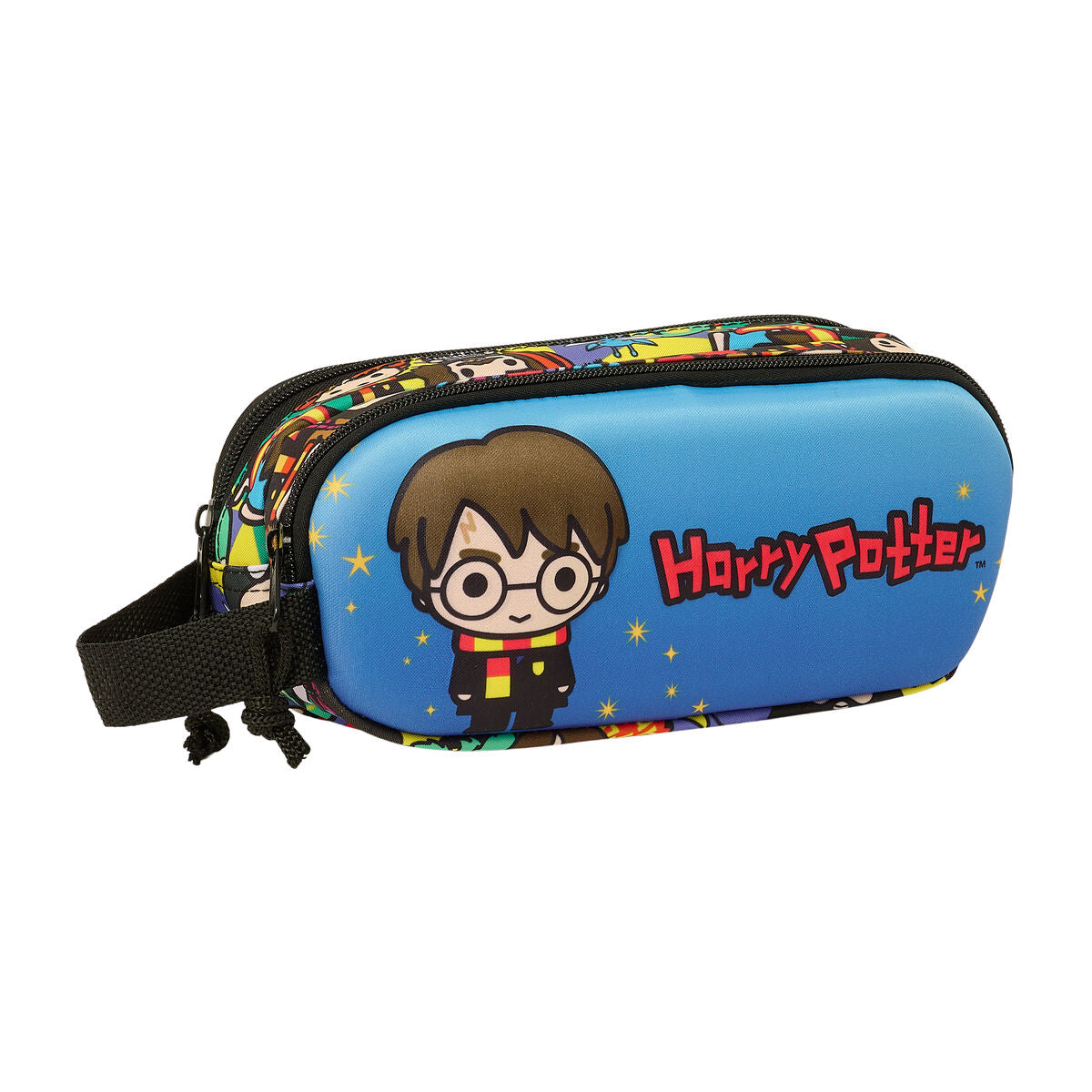 Penar dublu Harry Potter Albastru Multicolor 21 x 8 x 6 cm 3D - Birou și papetărie, Material școlar și educațional