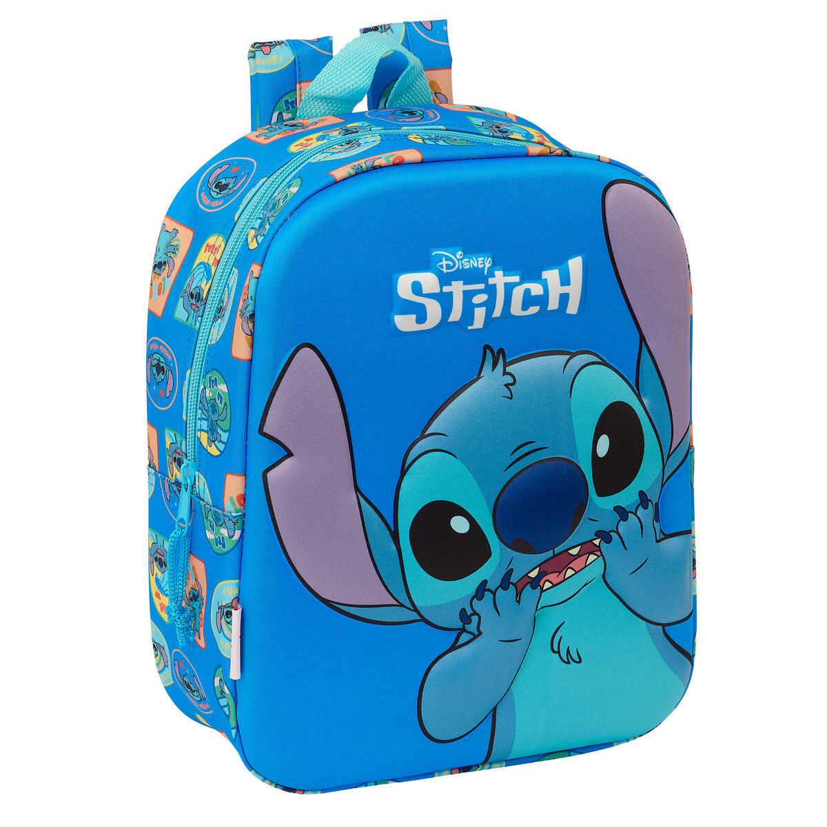 Ghiozdan Lilo & Stitch Albastru 22 x 27 x 10 cm 3D - Birou și papetărie, Material școlar și educațional