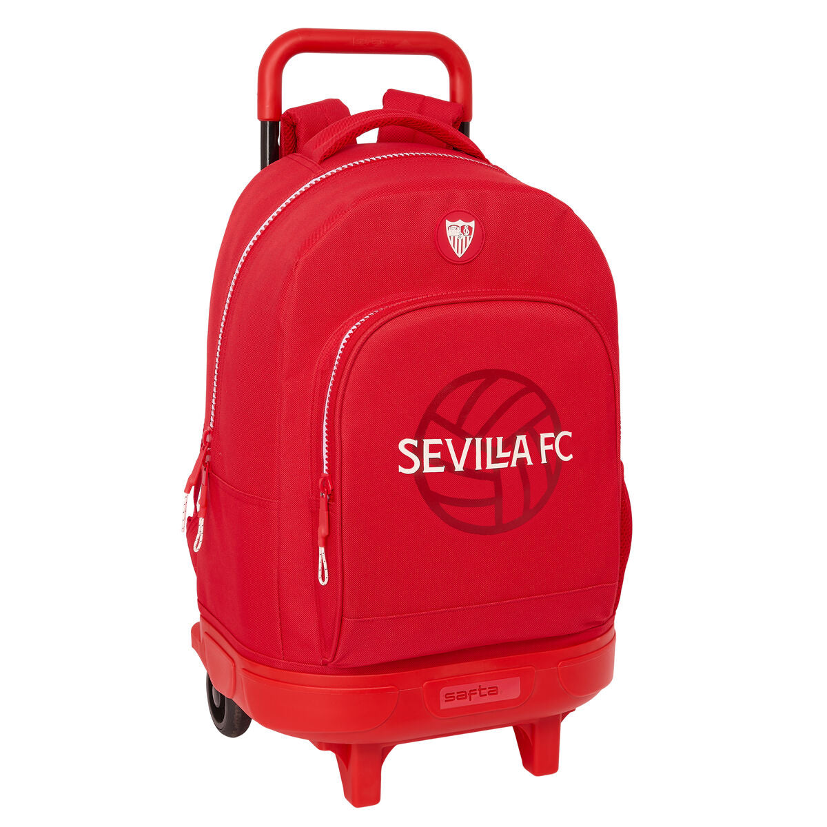 Ghiozdan cu Roți Sevilla Fútbol Club Roșu 33 x 45 x 22 cm - Birou și papetărie, Material școlar și educațional