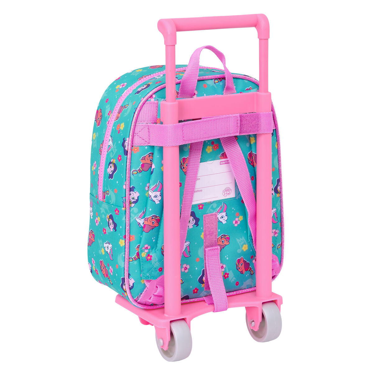 Ghiozdan cu Roți My Little Pony Magic Roz Turquoise 22 x 27 x 10 cm - Birou și papetărie, Material școlar și educațional