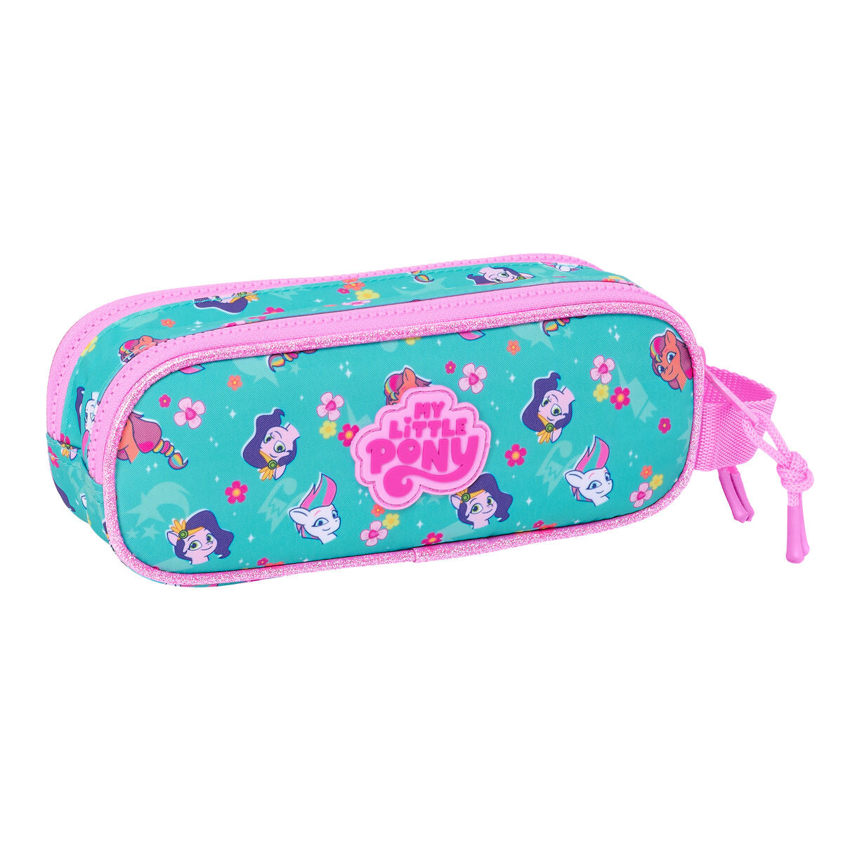 Penar dublu My Little Pony Magic Roz Turquoise 21 x 8 x 6 cm - Birou și papetărie, Material școlar și educațional